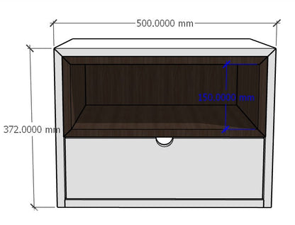 Modern Walnut Bedside Table